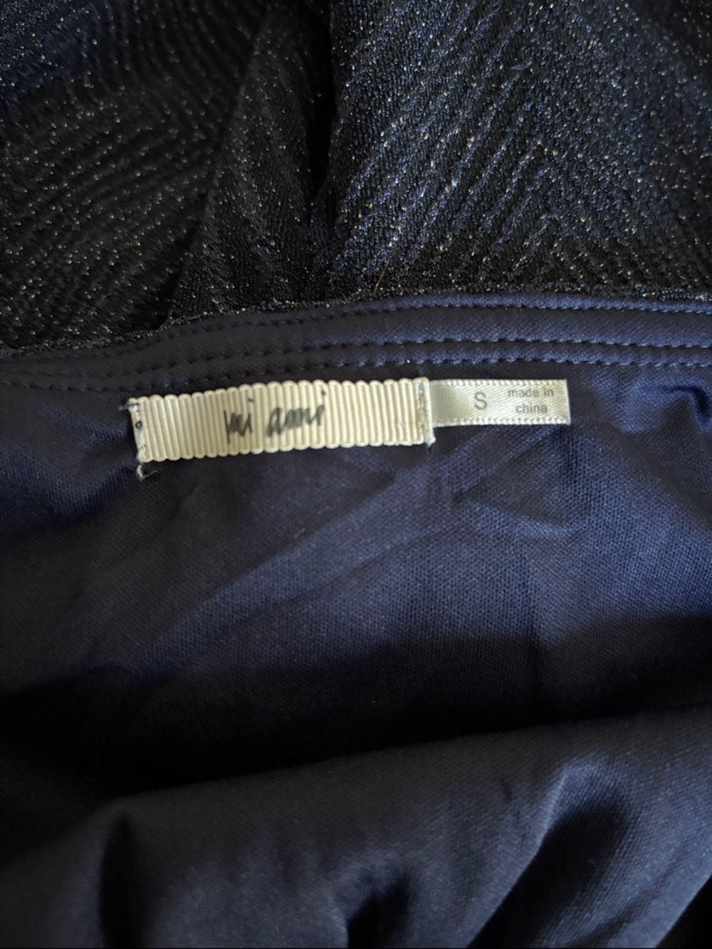 Glitter Shimmer jumpsuit - sleeveless - navy shimmer - small - Picture 3 of 4